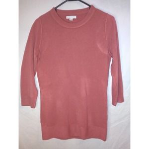 New York & Company Women's Lightweight Sweater Pullover Orange- Size Small